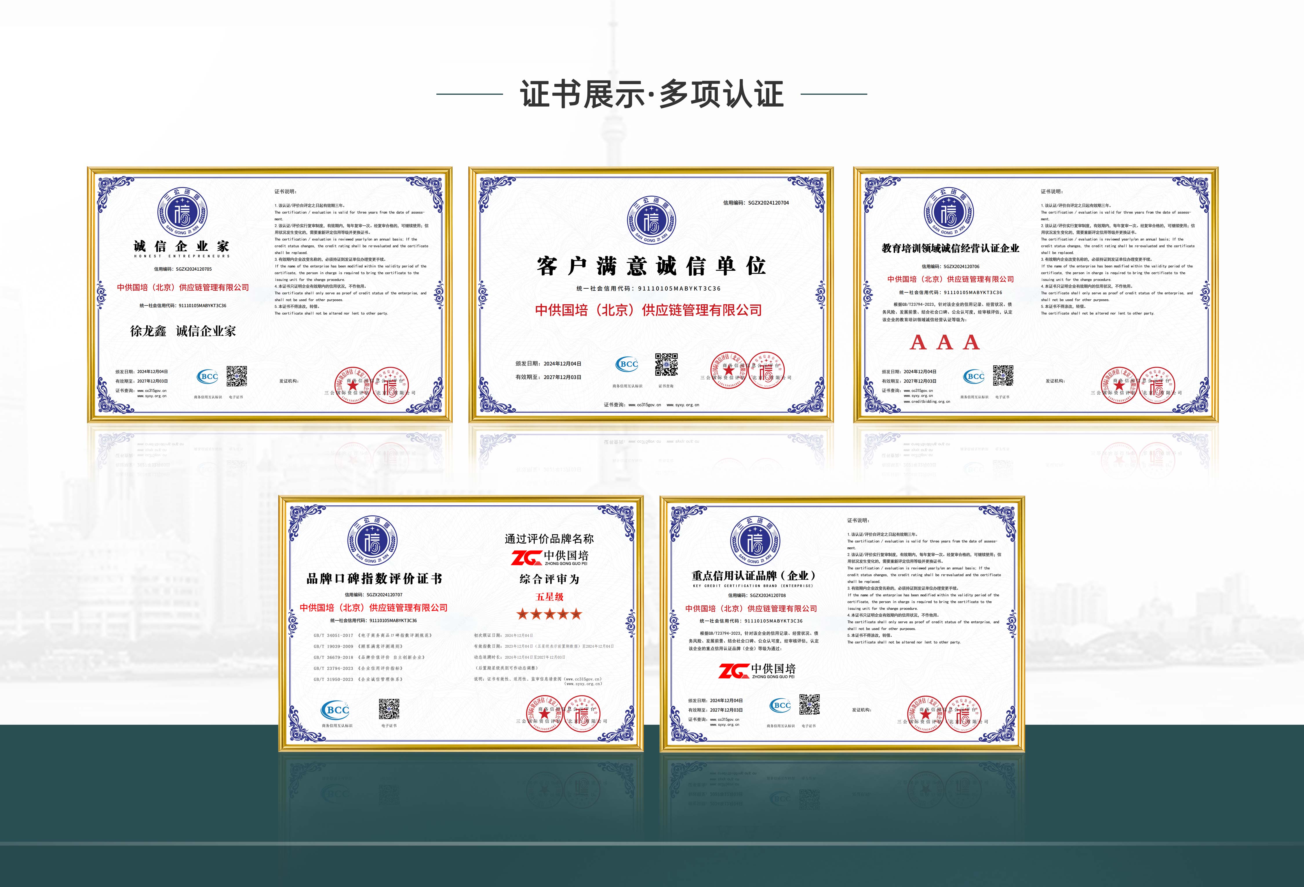 企业荣誉
